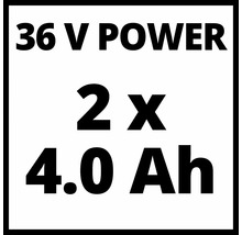 36 V Power, 2 x 4,0 ampérhodín