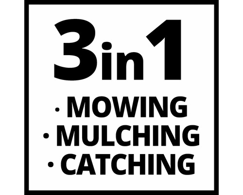 Funkcia 3 v 1: Kosenie, mulčovanie, zber