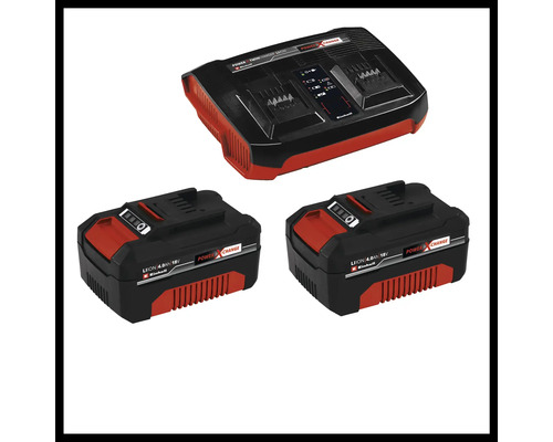 Einhell Power X-Twincharger 3A s dvoma akumulátormi Power X-Change