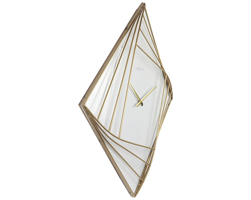 Dekoratívne nástenné hodiny s kovovým rámom