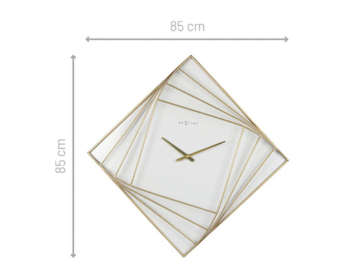 Dekoratívne nástenné hodiny s otočným rámom a priemerom 85 cm