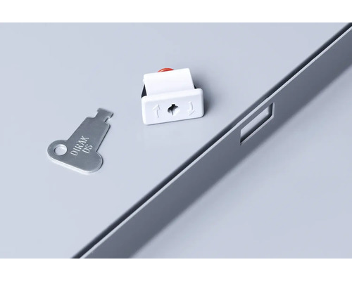 Otočný uzáver s kľúčom a výrezom rámu