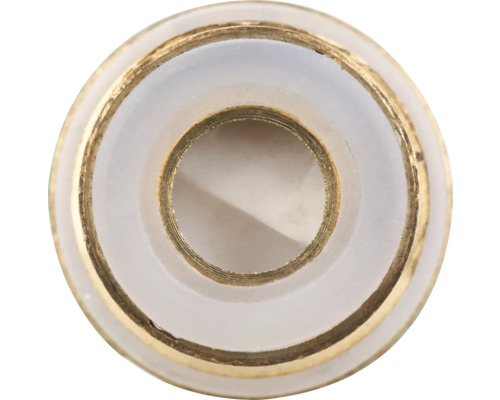 Mosadzný adaptér s plastovým tesnením pre sanitárne použitie