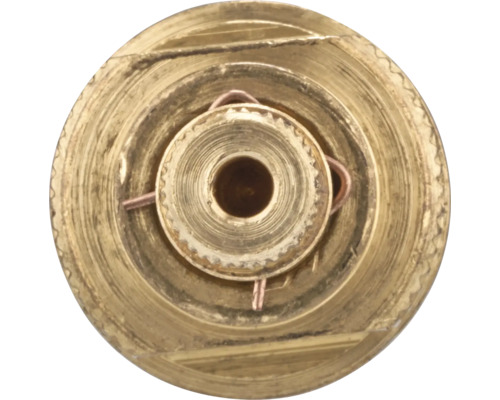 Detail mosadznej trysky