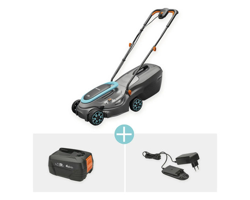 Akumulátorová kosačka na trávu s akumulátorom a nabíjačkou