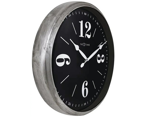 Nástenné hodiny Nextime s kovovým rámom