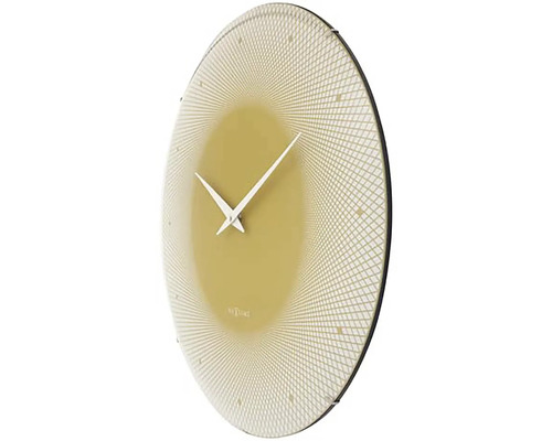 Nástenné hodiny s abstraktným vzorom