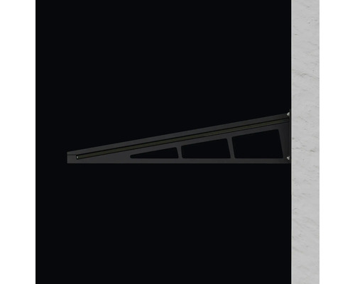 Čierna strieška na stene