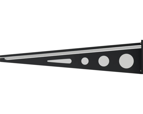 Polica regálová, trojuholníková s výrezmi