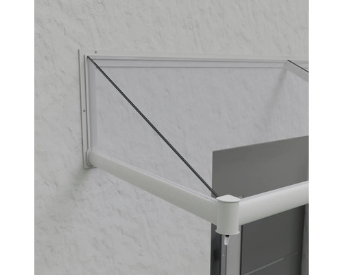 Strieška s rámom a sklom