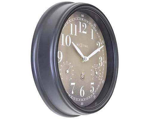 Nástenné hodiny s teplomerom a vlhkomerom