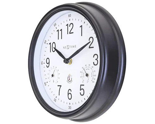 Analógové nástenné hodiny s teplomerom a vlhkomerom