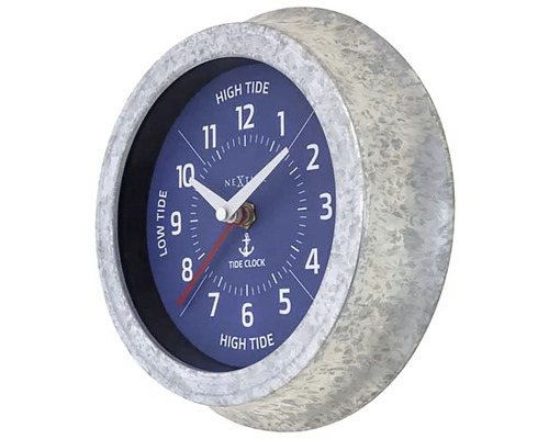 Prílivové hodiny s námorníckym dizajnom na montáž na stenu
