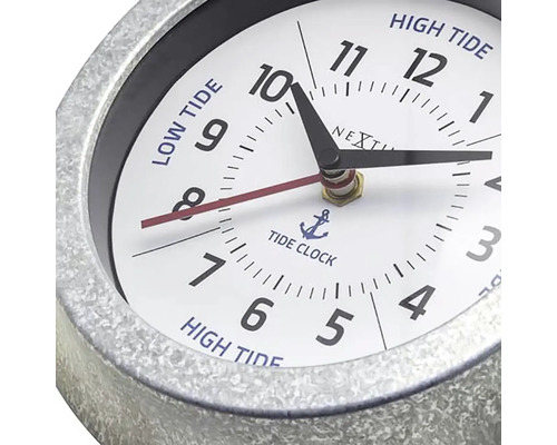Hodiny prílivu a odlivu s ukazovateľom prílivu a odlivu