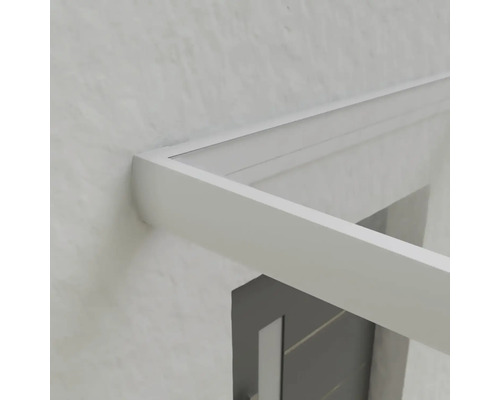 Kovová strieška nad dverami