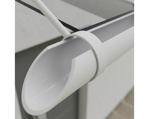 Detailný záber odkvapu s držiakom