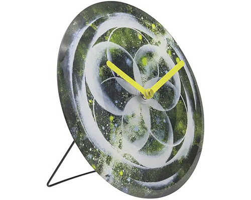 Stolové hodiny NeXtime Cosmo Ø20 cm zelené