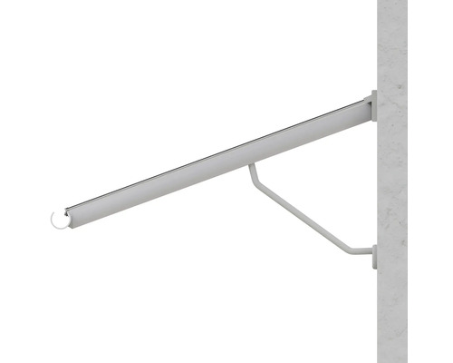 Šatníková tyč s nástenným držiakom pre šatníkové skrine