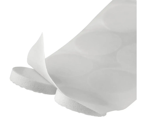 Okrúhle klzáky na nábytok na nalepenie na podkladový papier