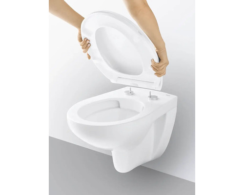 Závesné WC s hlbokým splachovaním s montážou toaletného sedadla