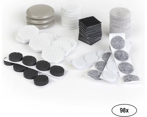 98 klzákov na nábytok v rôznych tvaroch a prevedeniach