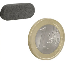 Brúsny kameň vedľa euro mince