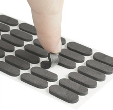 Tlmič dvierok 22x8 mm samolepiaci čierny 30 ks