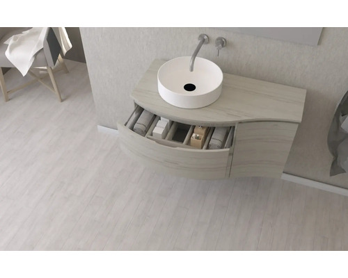 Kúpeľňa s umývadlom, umývadlom na dosku a zásuvkami