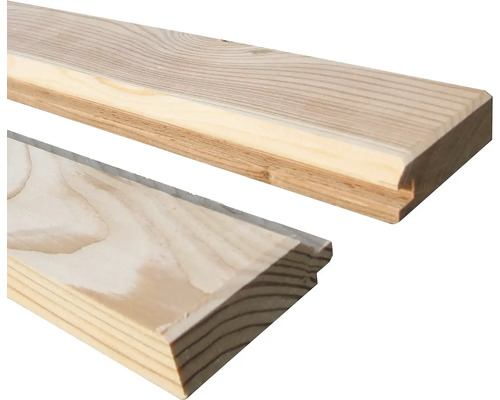 Detail dvoch drevených líšt