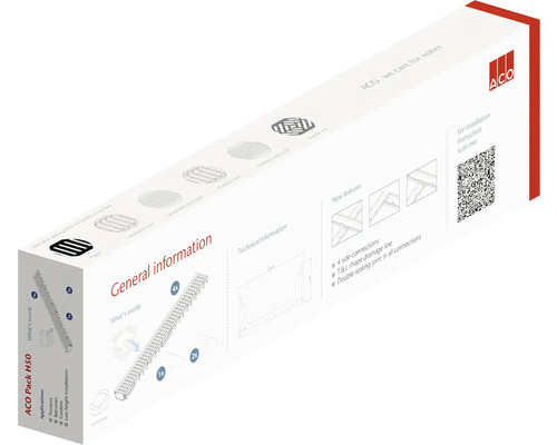 Balenie odvodňovacieho žľabu ACO Pack H50