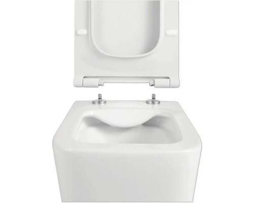 Keramické WC s otvoreným záchodovým vekom