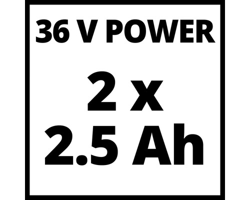 36 V Power 2 krát 2,5 ampérhodín
