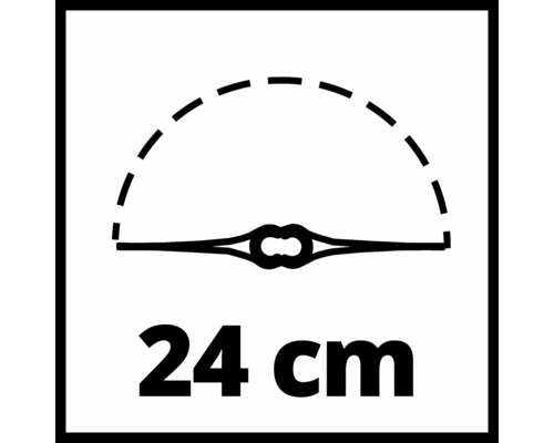 Symbol pre pracovnú šírku 24 centimetrov
