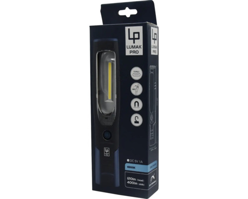 Pracovná lampa Lumak Pro v obale produktu