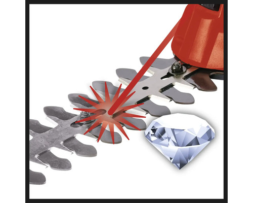 Nôž na živý plot s laserovým lúčom a diamantom