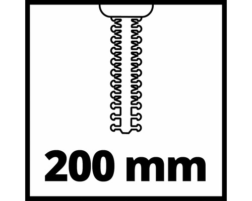 Symbol pre dĺžku rezu 200 milimetrov