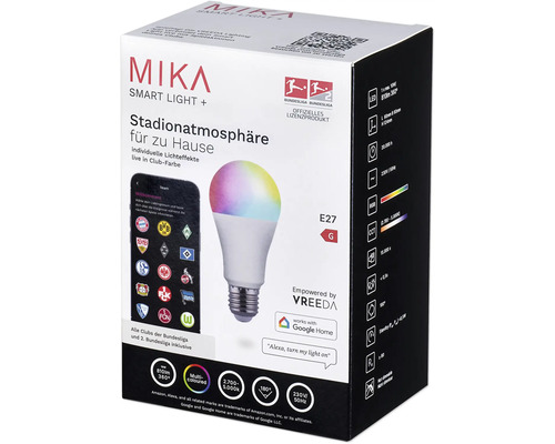 Balenie Mika Smart Light Plus s LED žiarovkou E27