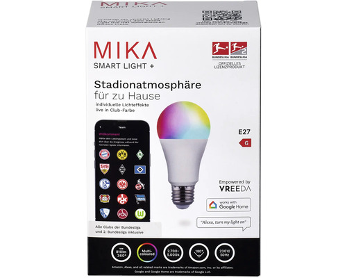 Balenie Mika Smart Light Plus s objímkou E27 a licenciou Bundesliga