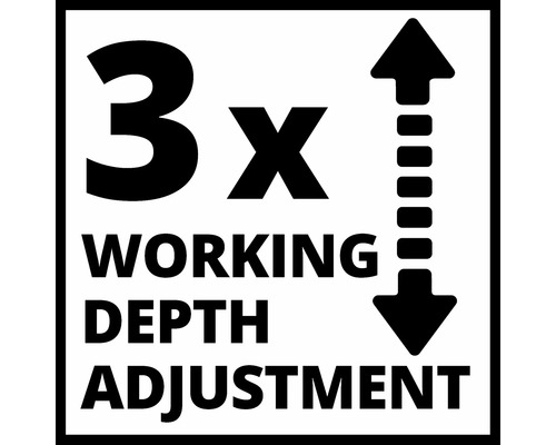 Symbol pre trojnásobné nastavenie pracovnej hĺbky