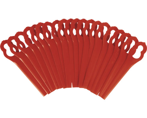 Niekoľko plastových nožov pre vyžínače