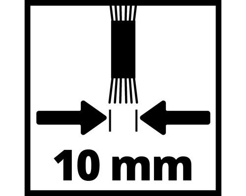 Symbol pre minimálnu vzdialenosť 10 milimetrov