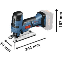 Priamočiara píla Bosch s rozmermi