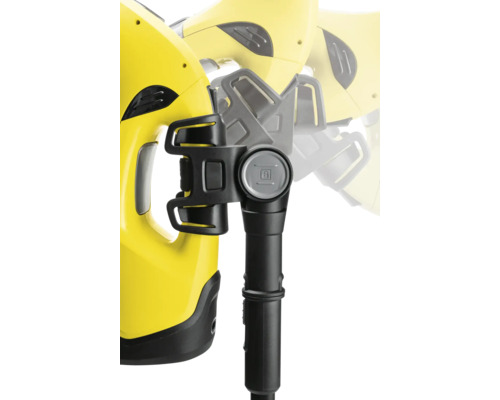 Detailný pohľad na čistič okien s teleskopickou tyčou