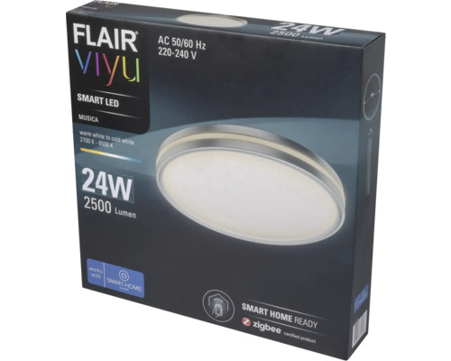 Balenie stropného Smart LED svetla Flair Viyu 24 W