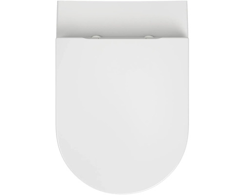 WC sedadlo zo sanitárnej keramiky, pohľad zhora