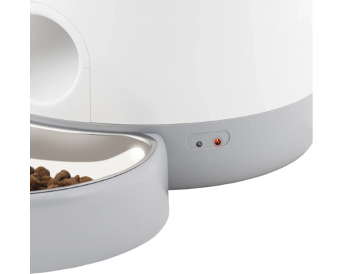 Automatický podávač krmiva pre domáce zvieratá s miskou a kontrolkami