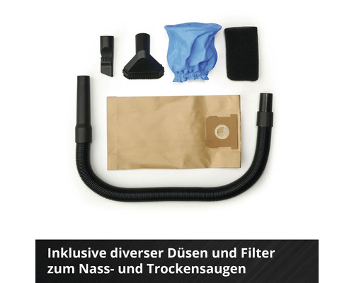 Sada príslušenstva pre mokré suché vysávače s tryskami, filtrami a vreckami do vysávača