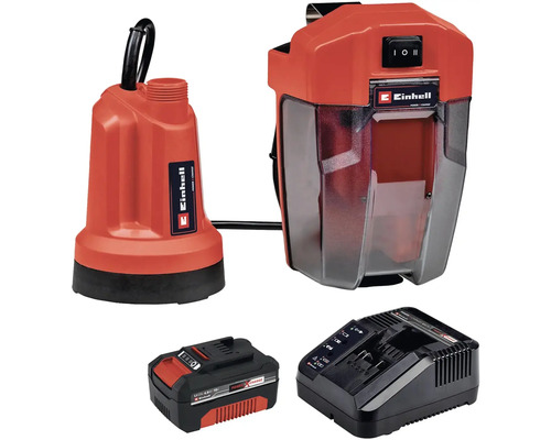 Einhell Akumulátorové kalové čerpadlo s akumulátorom, nabíjačkou a boxom na náradie