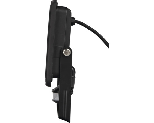 Vonkajší LED reflektor s pohybovým senzorom, bočný pohľad