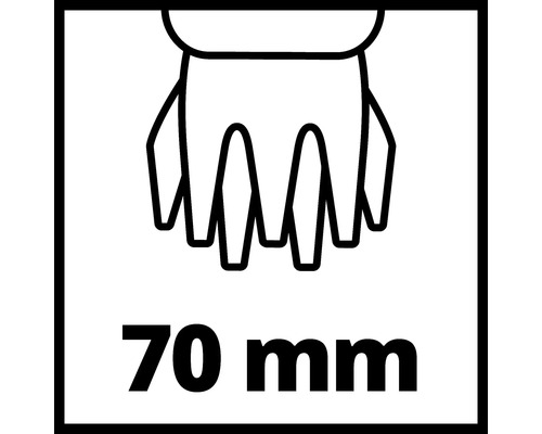 Symbol pre hĺbku rezu 70 milimetrov